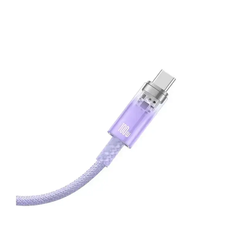 کابل باسئوس مدل  Explorer  Fast Charging Cable with Smart Temperature Control Type-C to Type-C 100W 2m